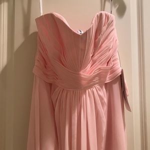 Blush pink dress david bridal NWT Size 6